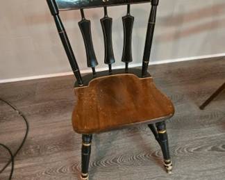 Vintage thumb-back chair