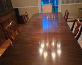 Wood dining room set