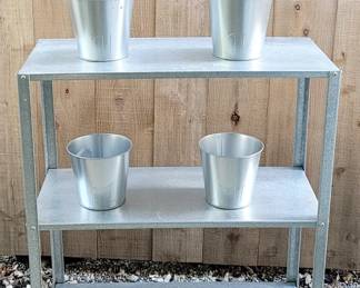 IKEA Indoor/Outdoor Shelf Unit - 23 5/8" X 10 5/8" X 29 1/8", IKEA pots