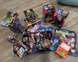 Star Wars episode one toys still in box
