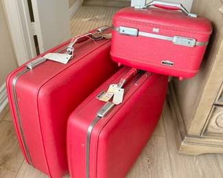Vintage Red luggage