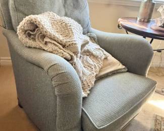 Two matching armchairs