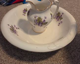 Wash bowl and basin