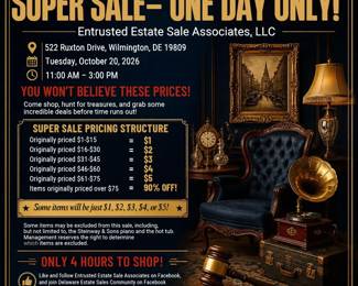 Estate sale super sale flyer