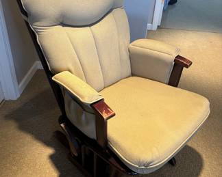 Upholstered chair.