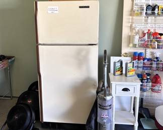Shark vacuum cleaner, Kitchen Aid refrigerator.
