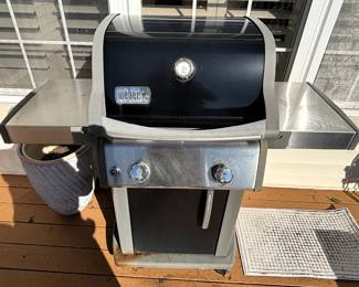 Weber two burner propane grill.
