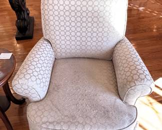 Upholstered recliner.