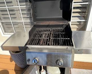 Weber two burner propane grill.