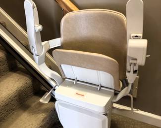 BUY IT NOW! $950.00. Stannah 14' straight rail chair lift w/2 remotes, model 600 Siena.  Call Jan at 314 960-5700.