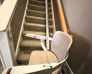 BUY IT NOW! $950.00. Stannah 14' straight rail chair lift w/2 remotes, model 600 Siena.  Call Jan at 314 960-5700.