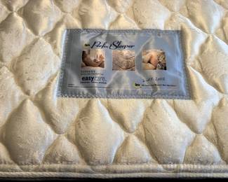 BUY IT NOW! $275.00. Queen upholstered/bradded head board w/queen Serta Perfect Sleeper mattress & box spring. Call Jan at 314 960-5700.