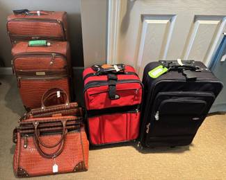 Assorted luggage.