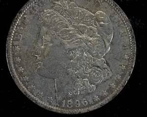 1896-O Morgan Silver Dollar $1 90% Silver, Circulated Wear, Raw Ungraded, New Orleans Mint