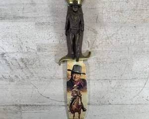 Bradford Exchange John Wayne An American Legend Knife First Issue Limited Edition 2006 Display