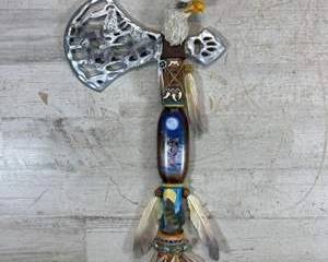 Bradford Exchange Running Spirits Al Agnew Tomahawk Trails 2nd Issue Eagle Wolf Wall Hanging
