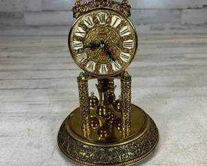 Kundo Kieninger & Obergfell Brass 400 Day Anniversary Clock West Germany No Dome Untested