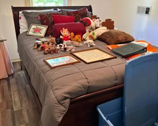 The bed is definitely available. I think someone from the family is getting the mattress set before we open back up on Tuesday.