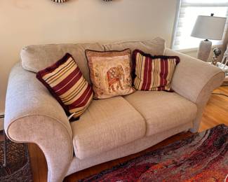 Beige Love Seat