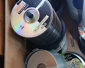 Blank CDs and other computer supplies.