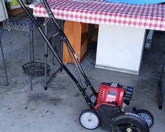 All kinds of equipment to help with lawn care.