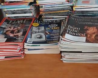 Magazines of all kinds.