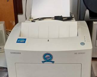 A couple of laser printers.