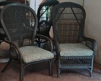 Rattan look chairs