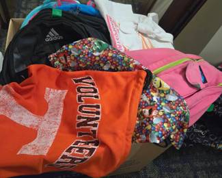 Multiple backpacks 