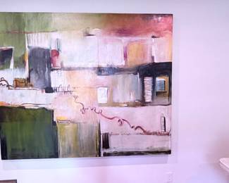 72”x 60” (6 ft. x 5 ft.) original oil on canvas painting (2010) by Vickie Gleissner, ASID (ret.), BFA UNIVERSITY OF ALABAMA (NFS)