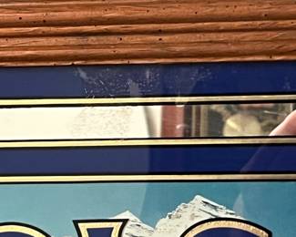 A158 - $30. Molson Canadian beer pub mirror. Measures 15.5" x 19.75" tall.