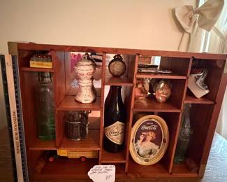 A206 - $85. Coca-Cola 100th Centennial shadowbox complete. And in beautiful shape.