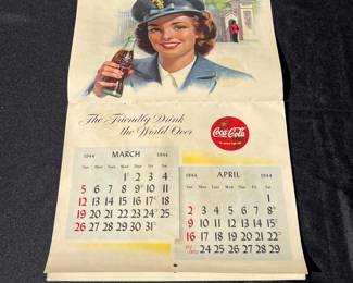 A126 - $125. 1994 "Compliments of your Coca-Cola bottler" calendar. Featuring international Coca-Cola girls.