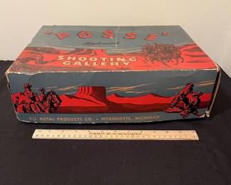 A186 - $300. Wyandotte "POSSE" Shooting Gallery. # 3908. Complete with original box.