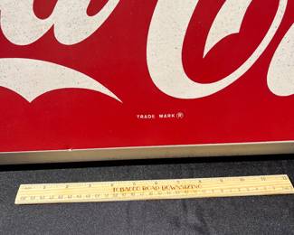 A35 - $275. Drink Coca-Cola metal sign # 2. Measures 40 x 16”.