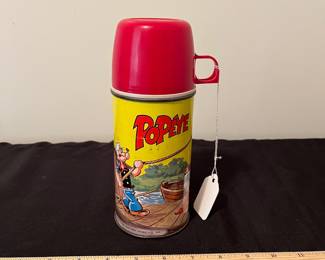 A169 - $50. 1964 Popeye metal Thermos.