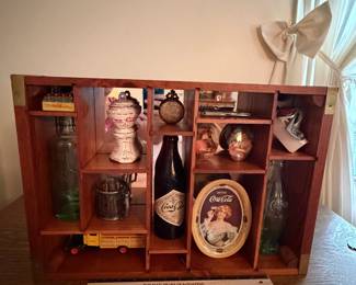 A206 - $85. Coca-Cola 100th Centennial shadowbox complete. And in beautiful shape.