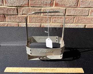 A121 - $45. Grapette aluminum six pack bottle holder carrier.