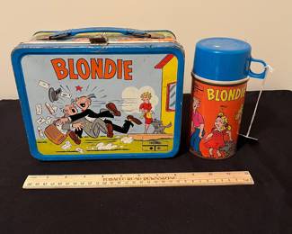 A168 - $60. 1969 Blondie lunchbox and thermos.