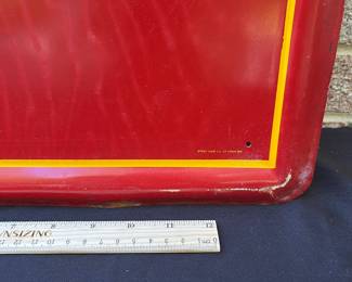 A64 - $1750. Merita Bread sign. Measures 54” by 18”. Bottom Right reads Stout Sign Co. St. Louis MO.