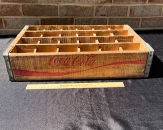A44 - $35. Coca-Cola Wood Bottle Carrier.
