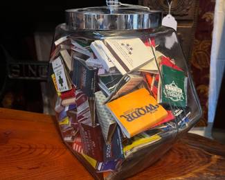 A197 - $50. Jar of Vintage Matches - lots of Durham and Local Businesses.
