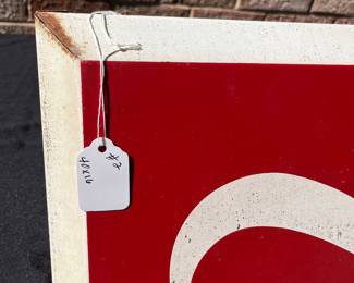 A35 - $275. Drink Coca-Cola metal sign # 2. Measures 40 x 16”.