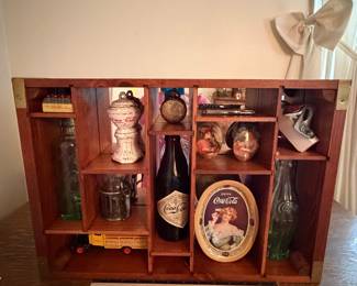 A206 - $85. Coca-Cola 100th Centennial shadowbox complete. And in beautiful shape.