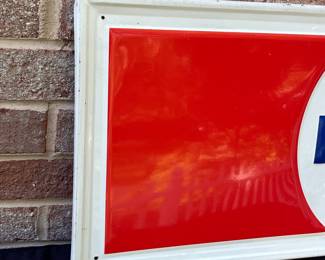 A22 - $130. Metal Pepsi Stout Sign. PM 1134. 1973. Measures 31” x 11.5”.