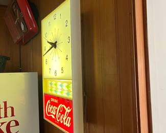 A174 - $150. Atomic Starburst Wall Clock. Measures 12.75" x 20" tall. Works.