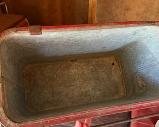 A231 - $150. 1940's/50 Coca-Cola Picnic Cooler from Progress Refrigerator Co.