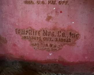 TempRite Mfg Co. A232 - $75. 1950's Drink Coca-Cola Cooler from TempRite Mfg Co. Heavy fading & surface rust.