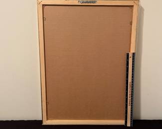 A163 - $20. 1986 Coors Cold Gold sign. Measures 14.5" x 19.5" tall.