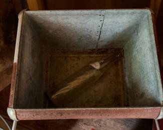 A232 - $75. 1950's Drink Coca-Cola Cooler from TempRite Mfg Co. Heavy fading & surface rust.